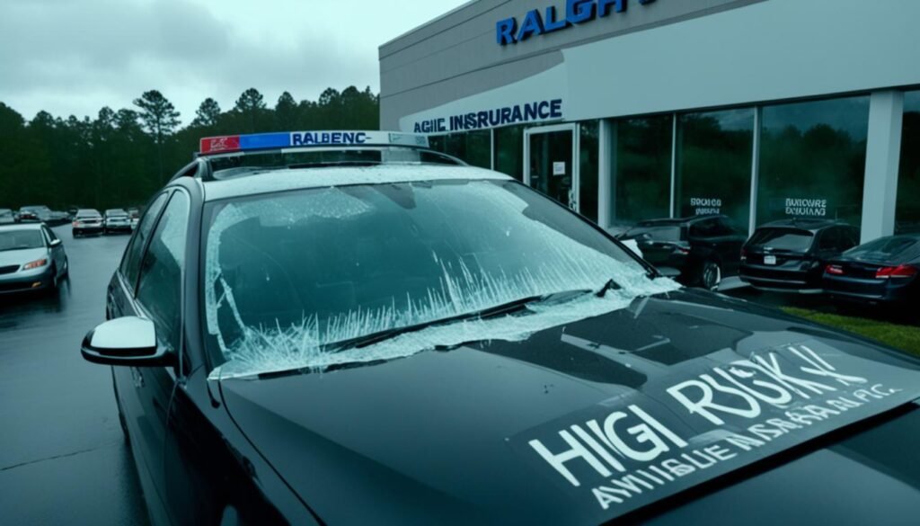 Car insurance rates in Raleigh after driving offenses