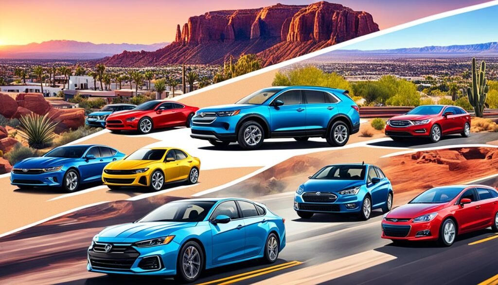 Car insurance rates based on vehicle type in Mesa, AZ