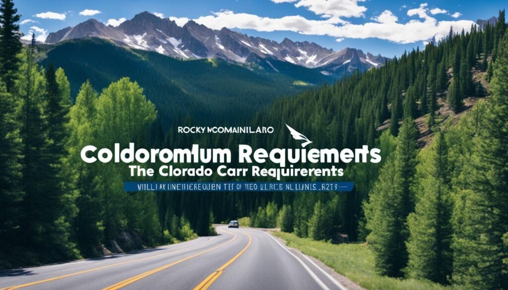 colorado minimum car insurance requirements